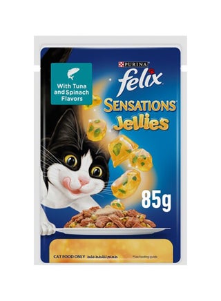 Sensations Jellies Tuna & Spinach in Jelly Wet Cat Food