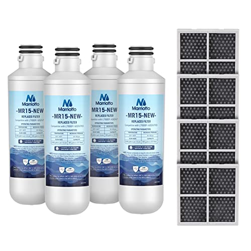 MARRIOTTO Water Filter LT1000PC Replacement for Refrigerator, Compatible with LT1000PC/PCS, LT1000PC, LT-1000PC, MDJ64844601, ADQ747935 ADQ74793504 Water Filter (4+4) - Image 1