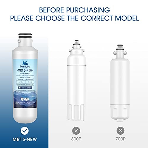 MARRIOTTO Water Filter LT1000PC Replacement for Refrigerator, Compatible with LT1000PC/PCS, LT1000PC, LT-1000PC, MDJ64844601, ADQ747935 ADQ74793504 Water Filter (4+4) - Image 3