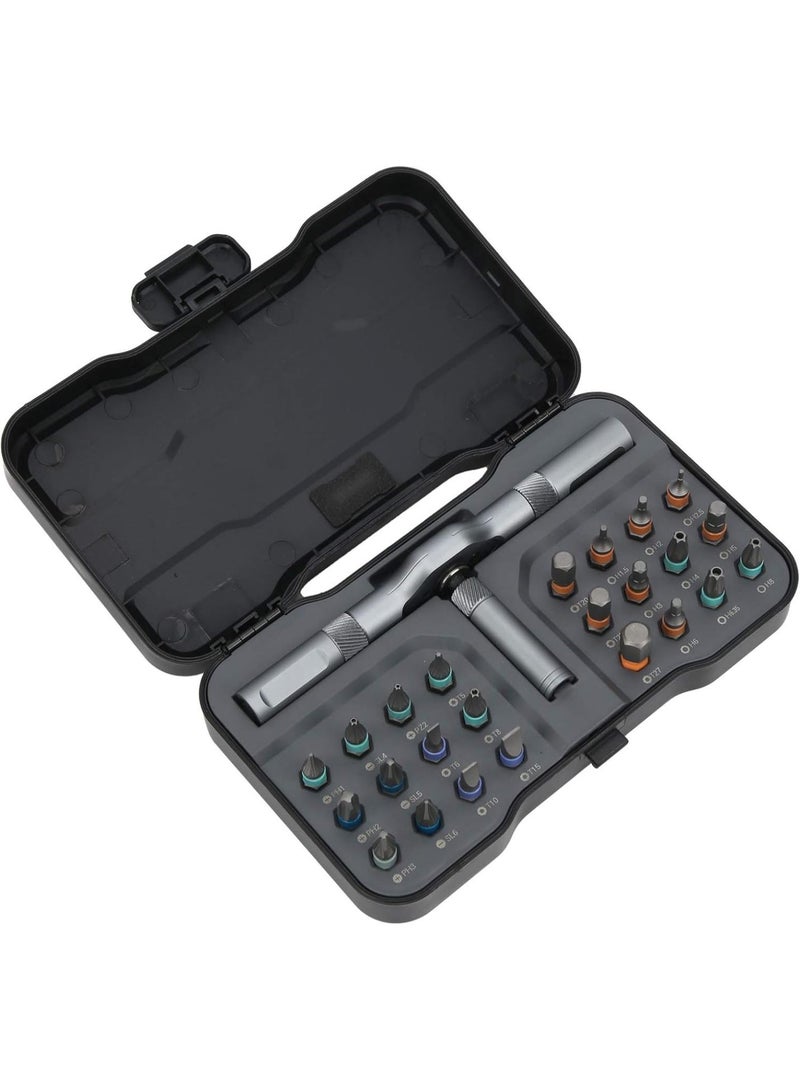 GGOOT Ratchet Screwdriver Set 24-in-1 Bit Multipurpose Repair Tool Manual Hardware with Handle RS1  - Image 5