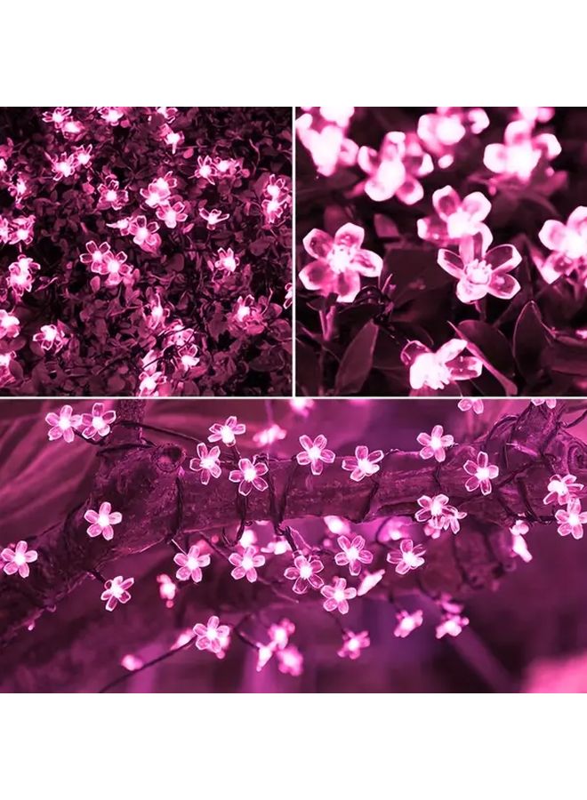 أضواء الكرز الشمسية متعددة الألوان 7 أمتار 50 لمبة لتزيين الداخل والخارج - Image 5