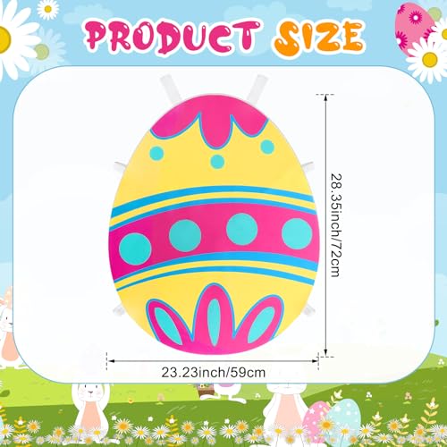 Cozypower Easter Egg Costume for Adult One Size Fits All Ages Colorful Easter Cosplay Clothing Costume for Kids Unisex Funny Egg Suit Outfit Smart - Image 2