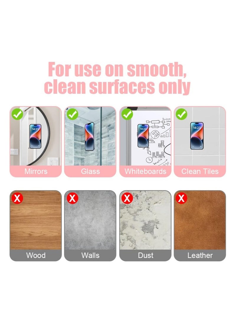 CMGTYYD Silicone Suction Phone Case Adhesive Mount, Phone Accessories Hands-Free Strong Grip Holder, for Selfies and Videos, Durable, Easy to Use, Compatible with iPhone and Android - Image 4