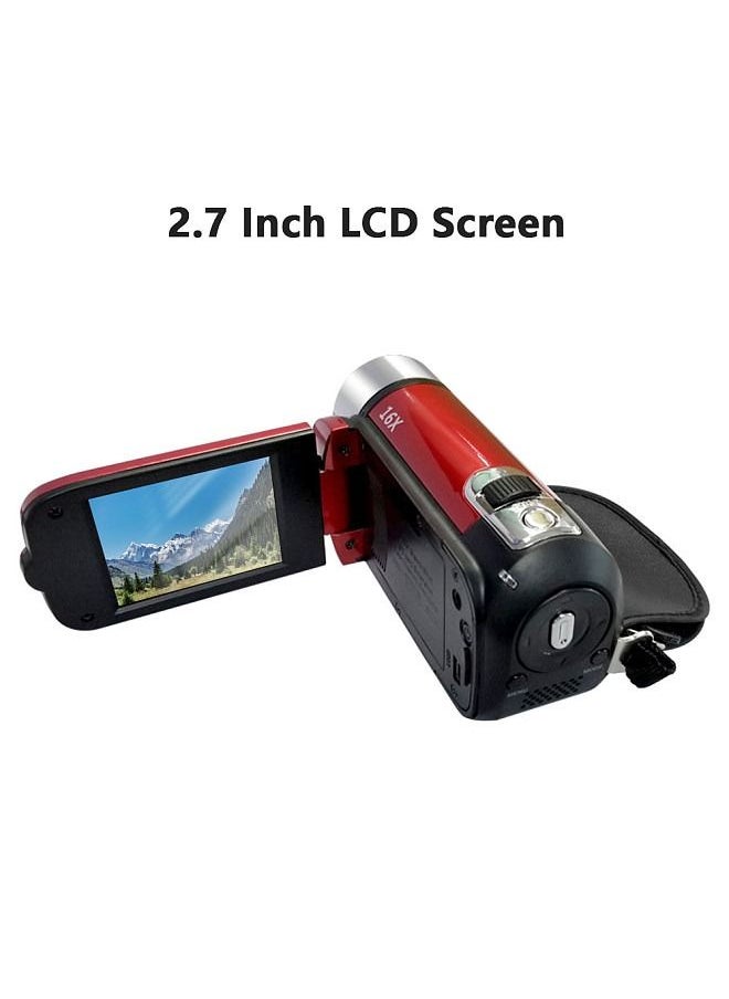 Generic - Portable 1080P High Definition Digital Video Camera DV Camcorder 16MP 2.7 Inch LCD Screen 16X Digital Zoom Built-in Battery - Image 1