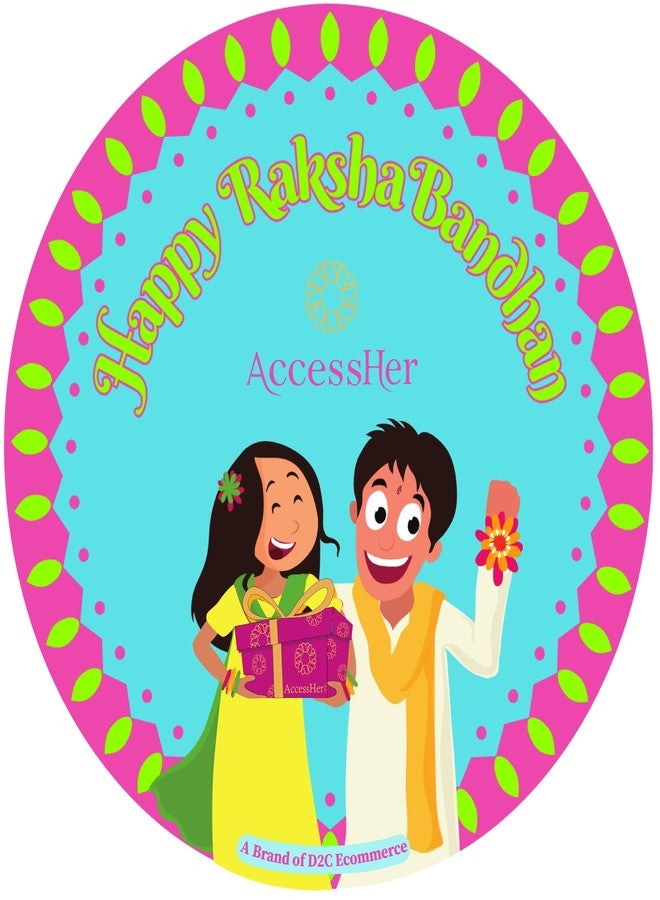 ACCESSHER Evil Eye Rakhi For Brother | Evil Eye Men's Bracelets for Raksha Bandhan with Kumkum, Chawal and Rakhi gift Card - Image 4