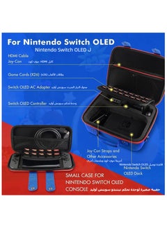 XICEN Protective Hard Shell Carry Bag for Nintendo Switch OLED Console & Accessories, Travel Carrying Case Pouch Accessories  - Image 3