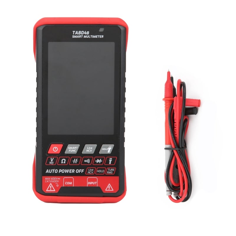 TASI Smart Multimeter 600V AC DC Voltage Detection Live Wire Test - NCV Tester with Flashlight Digital Multimeter for Electronics Beginners Home Electrical Maintenance - Image 1
