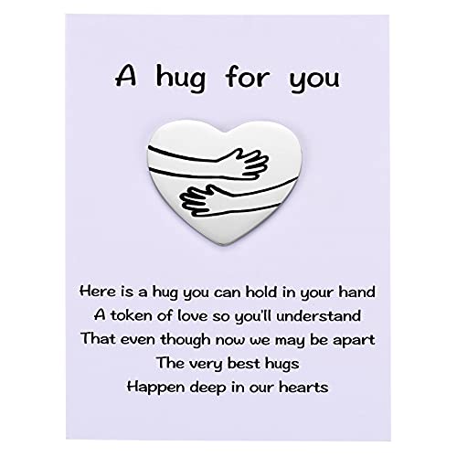 MIXJOY a Tinny Little Pocket Hug Token with Poem Card for Isolation Gift, Miss You, Thinking of You, Social Distance Gift for Family and Friends - Image 1