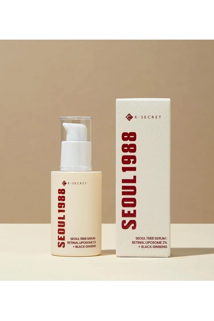 K-SECRET SEOUL 1988 Serum : Retinal Liposome 2% + Black Ginseng, 30ml - Image 1