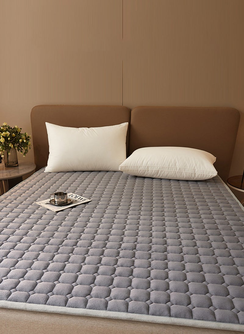 Sharpdo - Winter Plush Quilted Thick Milk Velvet Mattress, Anti-Static Soft Mattress 180*200cm - Image 1