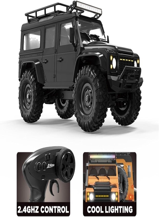 Yupra RC Off-Road Truck, RC Car, Remote Control Car, Full Proportional RC Rock Crawler Car 4x4 1/16 2.4GHz 4WD RC Truck, 15km/h Light Hobby Grade for Kids, Multicolor - Image 3