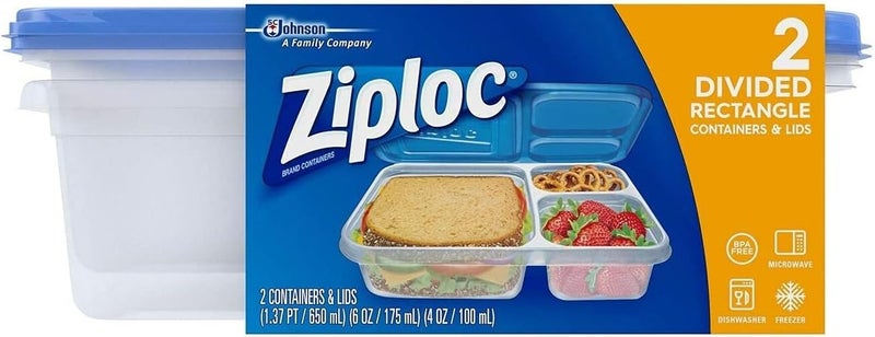 Ziploc Divided Rectangle Pack Of 2  PACK OF 2 - Image 4
