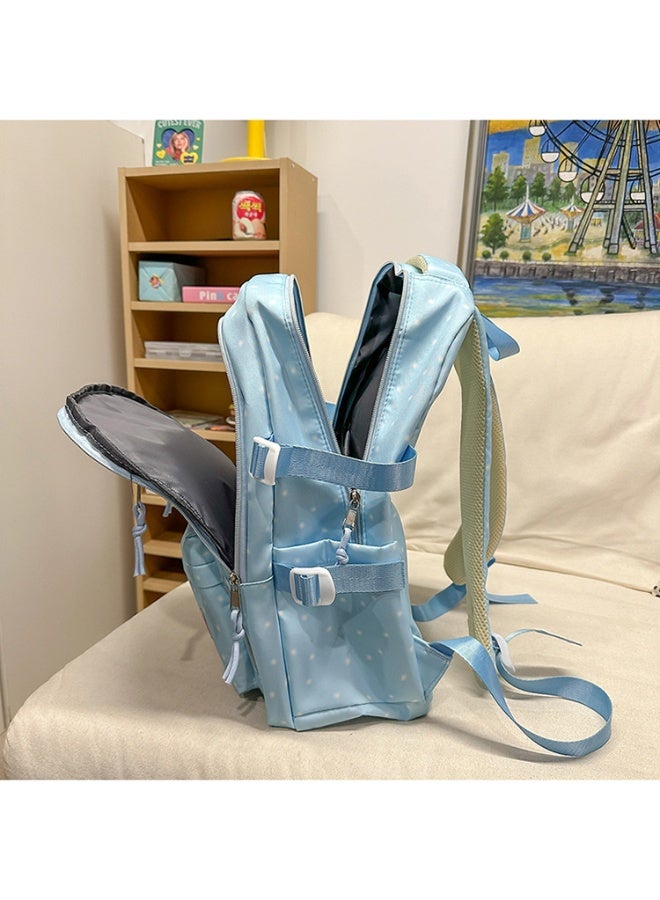 لابوبو حقيبة ظهر لابوبس الجديدة كبيرة الحجم برسومات كرتونية، مناسبة للسفر، متعددة الاستخدامات، مطبوعة بشكل رائع، حقيبة مدرسية عصرية سهلة الحمل للرجال والنساء 43*30*19 سم - Image 3