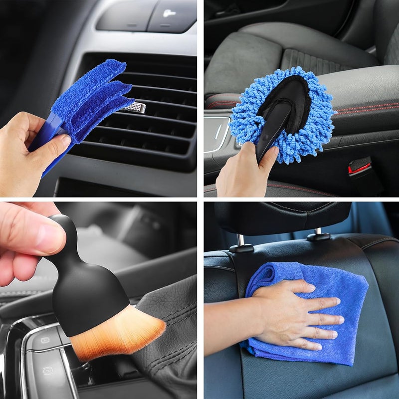 GES 30 Piece Car Detailing Kit - Comprehensive Car Cleaning Set for Interior, Exterior, Wheels, and Dashboard - Image 5