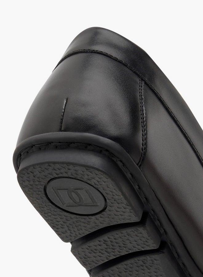 DUCHINI Men's Monogram Embossed Slip-On Moccasins - Image 5