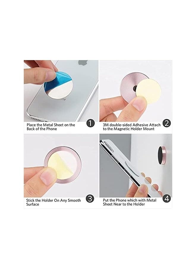 erorex Universal Stick on Flat Magnetic Car Mount Phone/Key Holder for iPhone 12/12 Pro Max/12 Mini/11/11 Pro Max//X/8/ Galaxy S9/S8 Note 9 10  - Image 4
