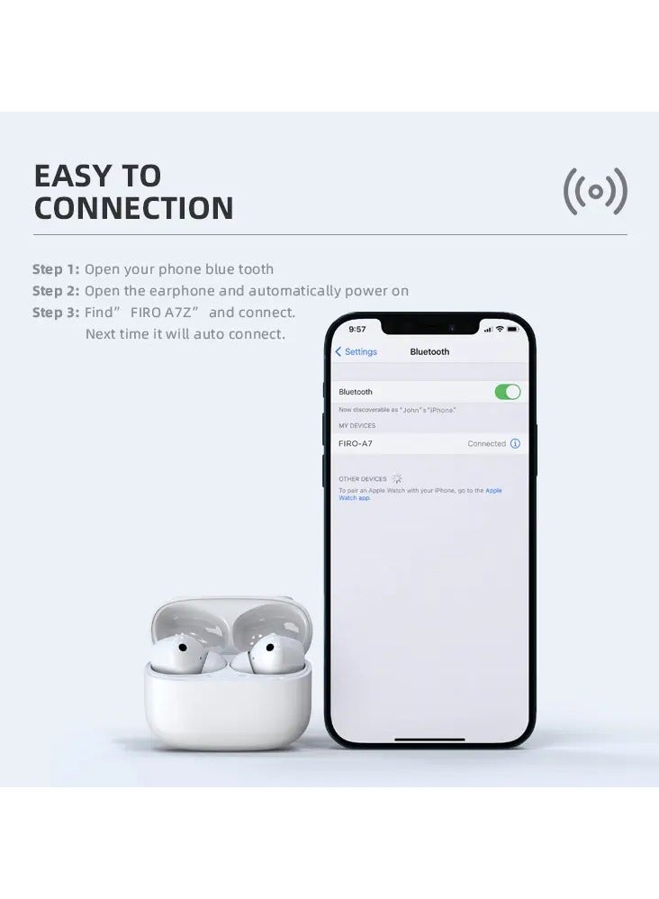 كروير سماعات أذن لاسلكية A100 Pro مع حافظة من السيليكون - Image 5