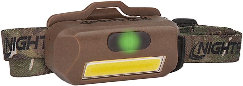 Nightstick USB4510F MultiFlood USB Headlamp wBrim Clip  Camo Strap  LiPo  Flat Dark Earth - Image 1