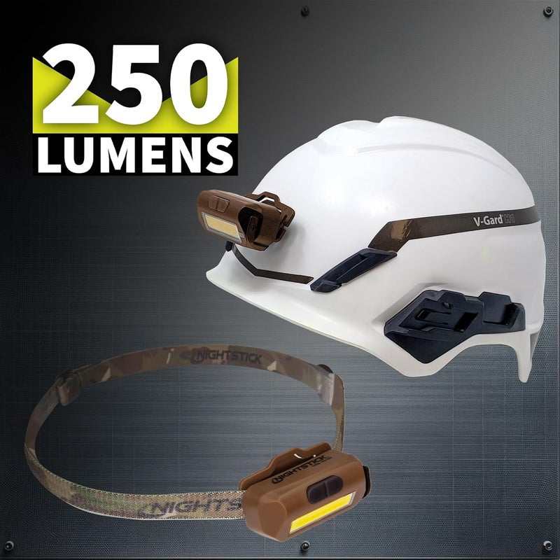 Nightstick USB4510F MultiFlood USB Headlamp wBrim Clip  Camo Strap  LiPo  Flat Dark Earth - Image 2