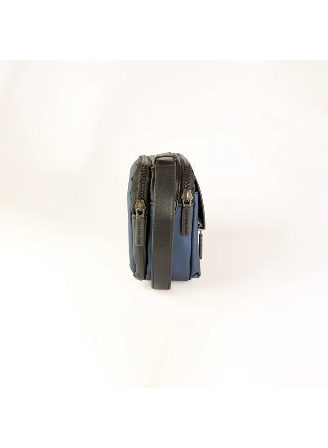 Calvin Klein Jeans CK Black & Blue Crossbody Bag for Men – Adjustable Shoulder Strap - Image 3