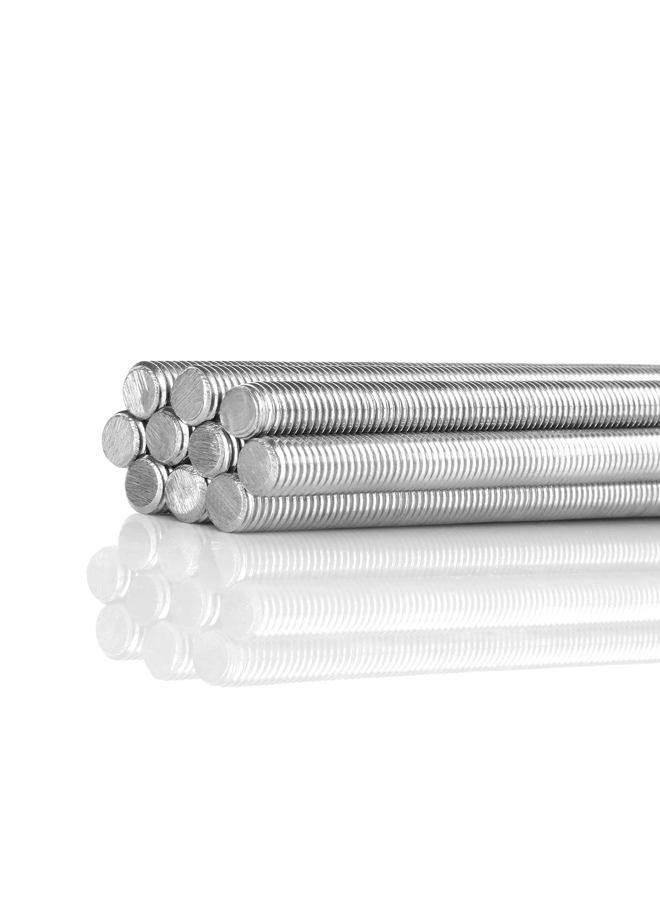 ZOEYES 10Pcs M8 x 250mm 304 Stainless Steel Fully Threaded Rods, Threaded Rods Bar Studs, Right Hand Thread Long Threaded Screw, M8-1.25 Thread Pitch, Fits for Anchor Bolts, Hangers, U-Bolts (Silver) - Image 4