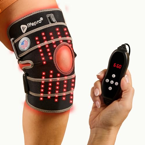 LifePro Red Light Therapy Knee Brace - Portable Infrared Device for Daily Wellness, & Relaxation - Ideal Knee Massager for Athletes and Active Lifestyles - Image 2