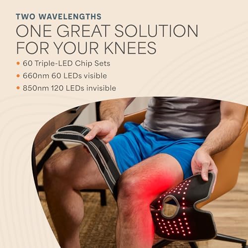LifePro Red Light Therapy Knee Brace - Portable Infrared Device for Daily Wellness, & Relaxation - Ideal Knee Massager for Athletes and Active Lifestyles - Image 5