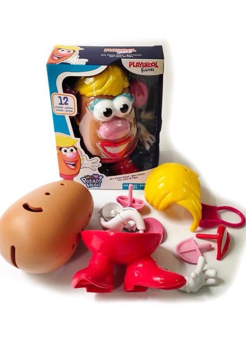 general Mrs. Potato Head Classic Toy For Kids Ages 2 and Up, Includes 12 Parts and Pieces to Create Funny Faces - Image 1