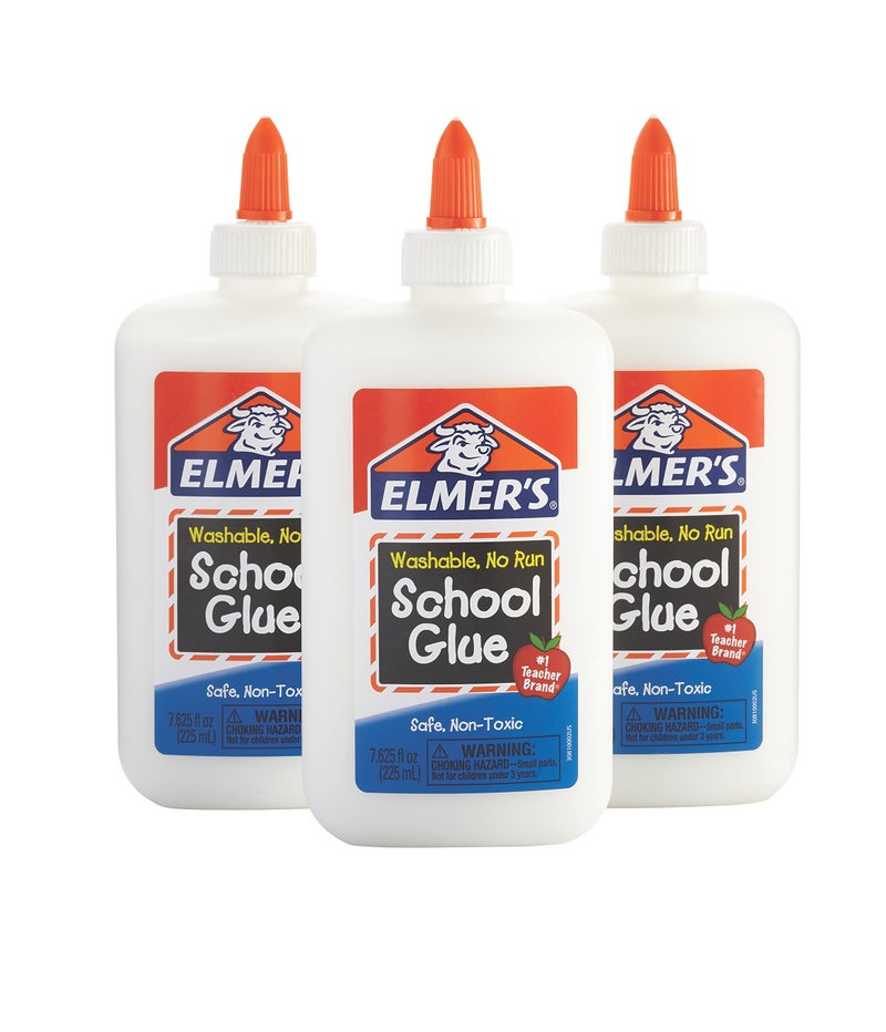 ELMER'S Elmers Liquid School Glue White Washable 7625 Ounces 3 Count Slime Kit - Image 2
