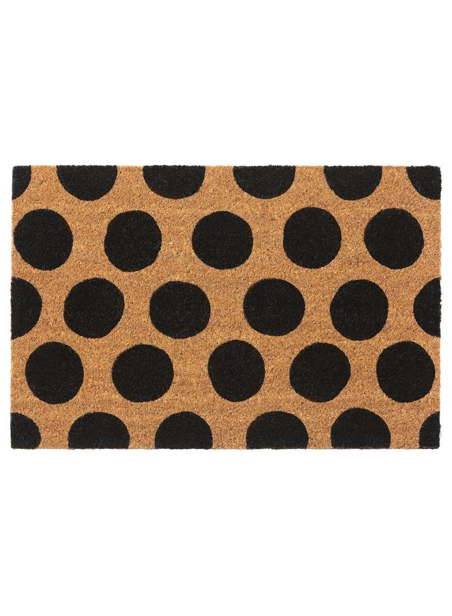 Zaboon Door Mat, Black/Dot Pattern, 40X60 Cm - Image 1