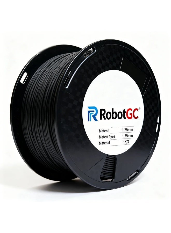 robotgcc Carbon Fiber PLA Filament 1.75mm 1KG 3D Printer Filament, Reinforced PLA CF Filament, High Strength Matte PLA Material, Low Warping, High Precision ±0.05mm, Smooth Extrusion, Engineering Grade FDM Printing Filament - Image 3