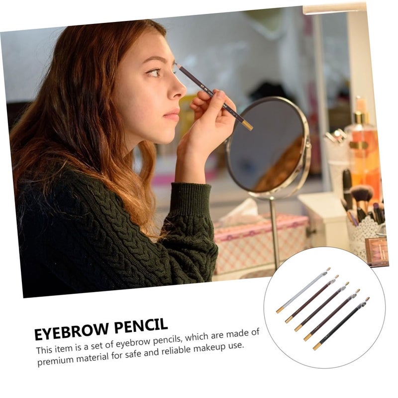 Market aligned local stock GANAZONO 5pcs Professional Eyebrow Makeup Tools Pro Pencil Eyebrow Kit Portable Pencils for Women Easy daily handling design Nationwide delivery Multi-budget available picks Wide use selected material Bulk storage easy optimized build Diverse requirement fit Extra part combo compatible Medium weight Safe approved storage space Permanent & temporary usable Safe material Classic design alternatives In-house warehouse packing One piece build Reinforced edge Flat working surface Economical varied design options Fade proof All-round well-engineered practical build Local trackable shipment Global simple assemble options Simplified versatile design Fast intercity distribution High strength upgraded material - Image 3