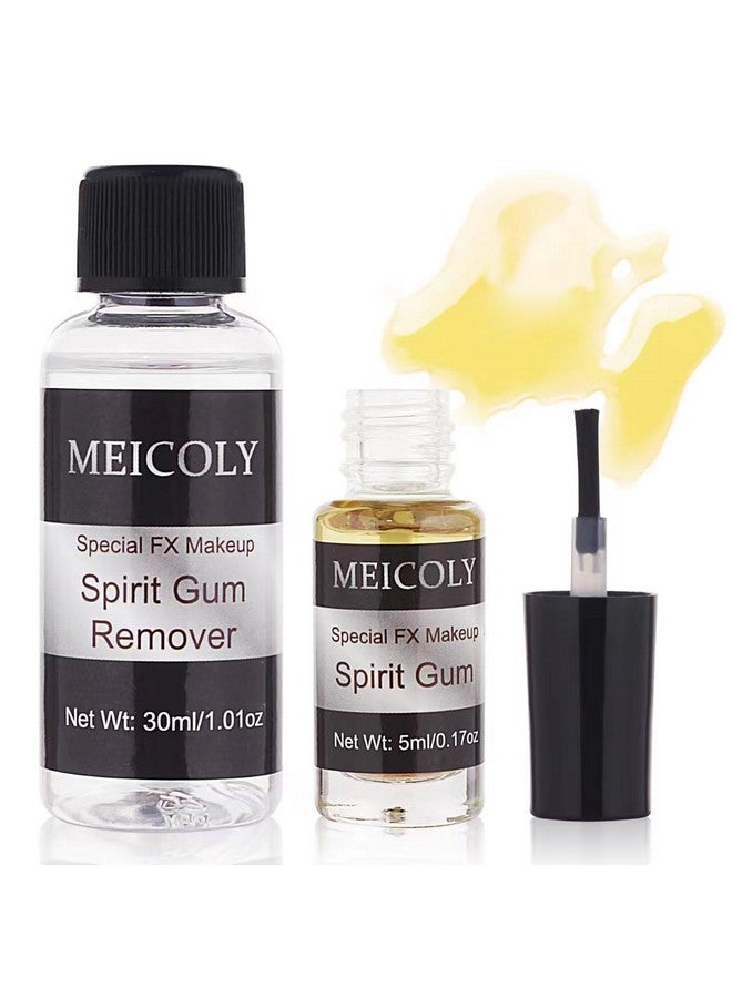 ميكولي مجموعة لاصق ومزيل صمغ الروح من MEICOLY، غراء لاصق لغطاء الرأس الأصلع الاصطناعي، غراء لبشرة الوجه للأزياء، غراء لاصق لمكياج احترافي للوجه والجسم والشارب واللحية - Image 1