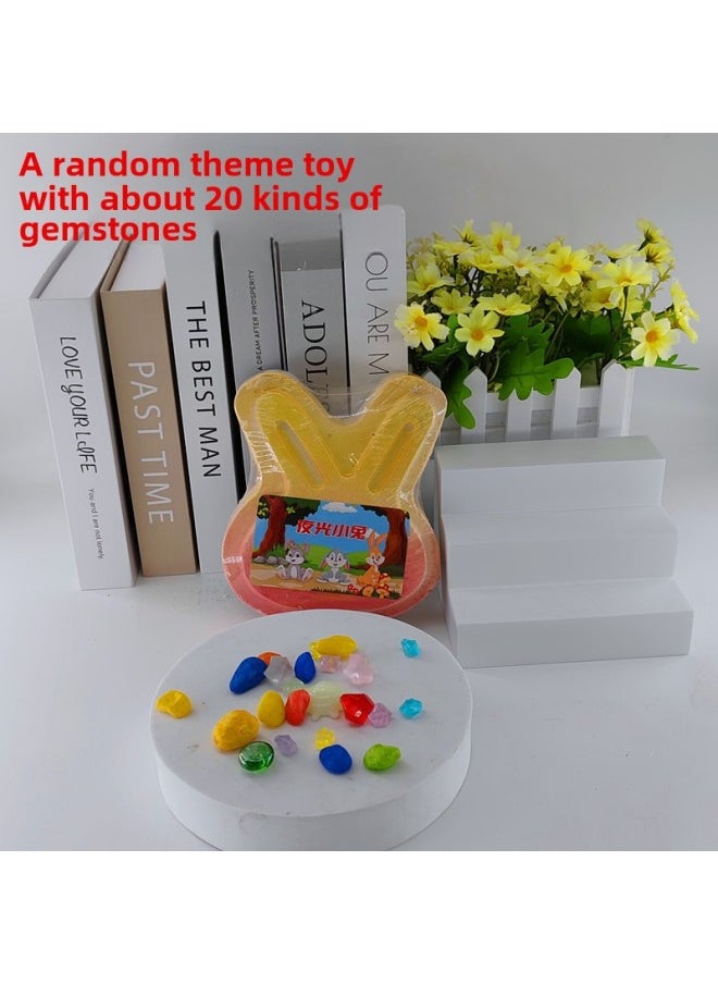 Archaeological Excavation Toys Dinosaur Fossil Gem Kidsren's Educational Handmade Diy Blind Box Hand-made Stall Fossil-Color:Assembled Dinosaur Skeleton Gemstone  - Image 3