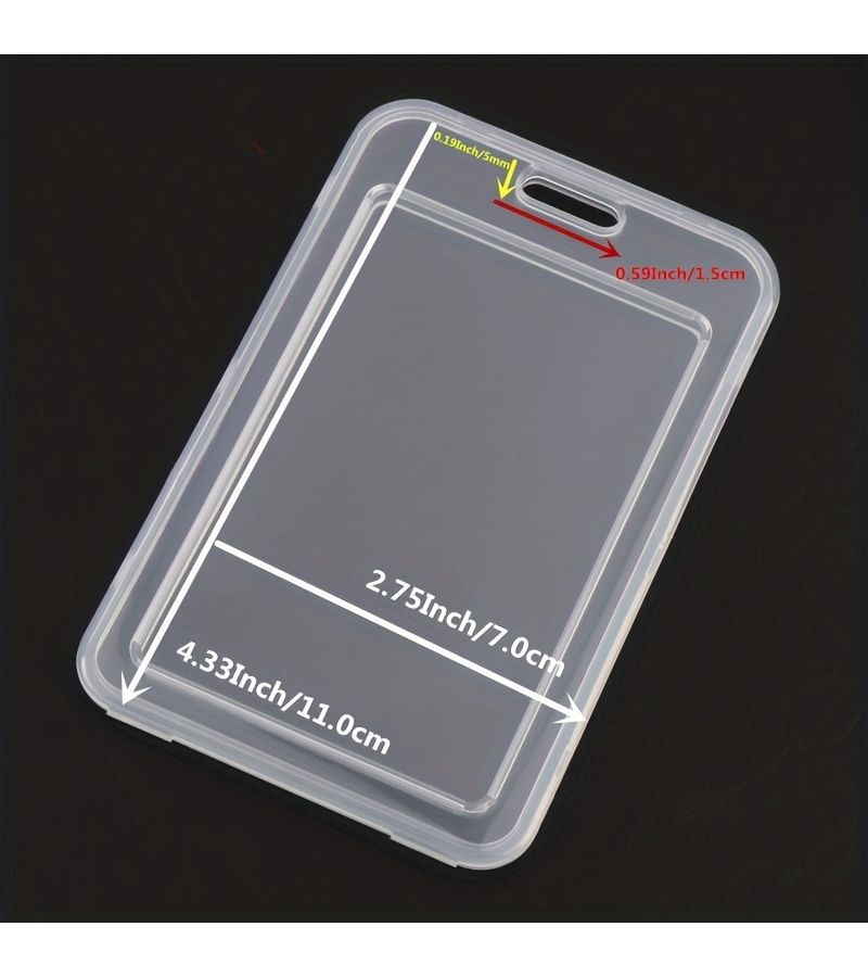 4 Pack Clear Retractable ID Badge Card Holder Set in Transparent White And Transparent Pink Durable Protective Case For Key Card Pass - Image 2