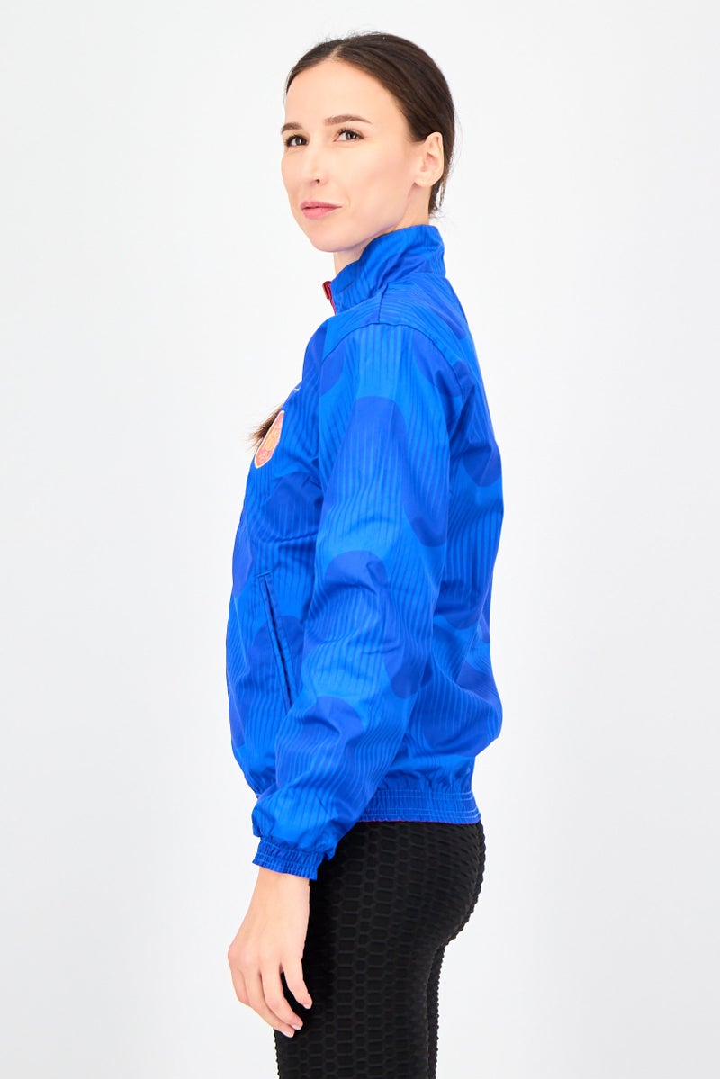 Adidas Women Reversible Royal Spanish Football Federation Track Jacket, Multicolor - Image 2