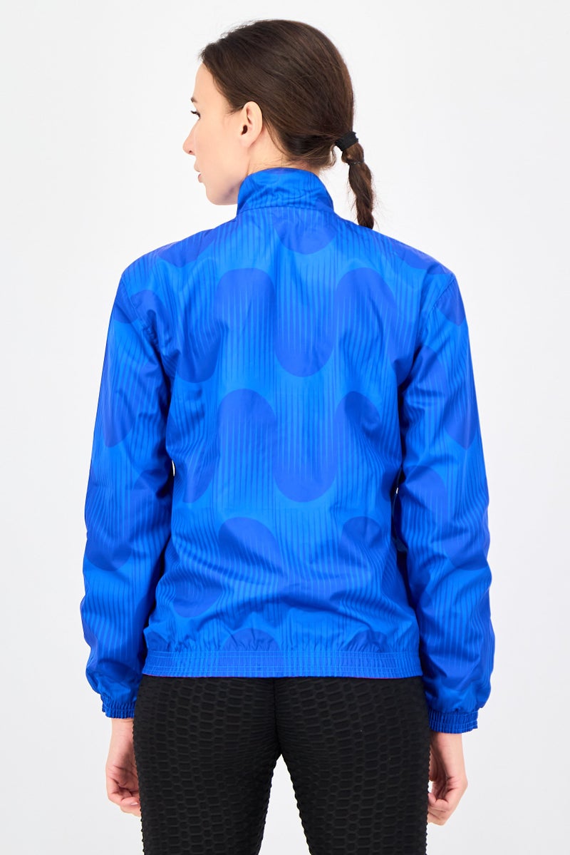 Adidas Women Reversible Royal Spanish Football Federation Track Jacket, Multicolor - Image 3