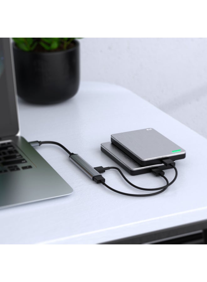 موزع USB متعدد الوظائف، محور واحد لأربعة منافذ لتوسيع قاعدة الكمبيوتر وزيادة المنافذ المتعددة - Image 3