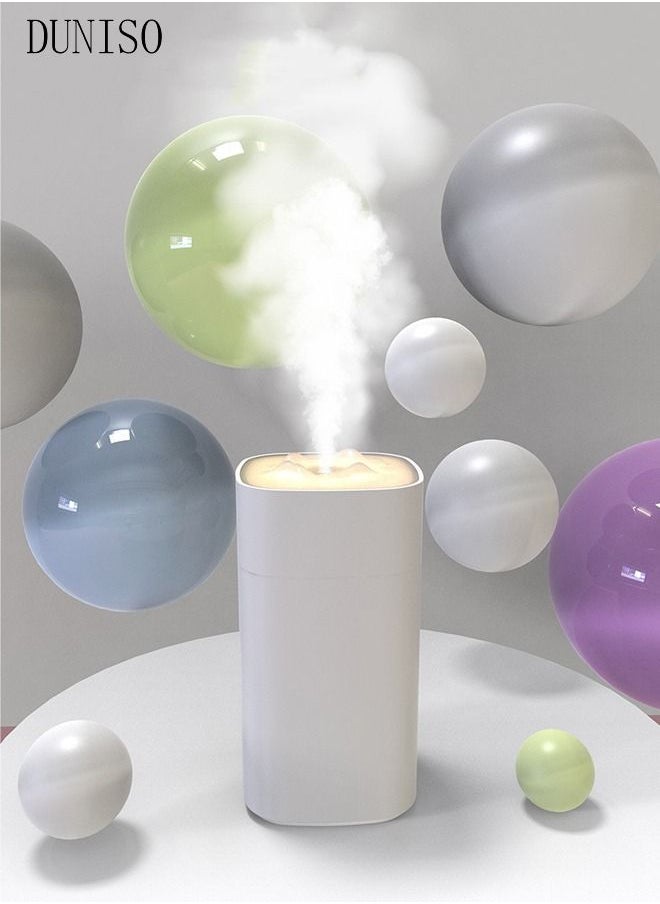 DUNISO - Mini Snow Mountain Desk Air Humidifier For Home And Office Wireless Aroma Diffuser Essential Oil Lights Rechargeable - Image 1