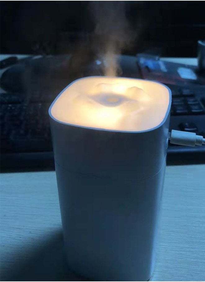 DUNISO - Mini Snow Mountain Desk Air Humidifier For Home And Office Wireless Aroma Diffuser Essential Oil Lights Rechargeable - Image 1