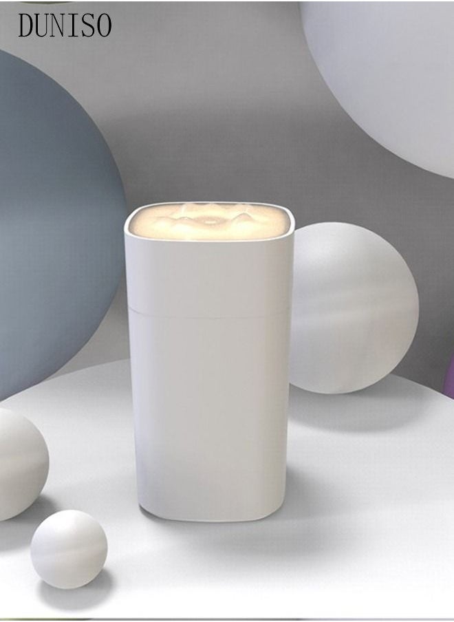 DUNISO - Mini Snow Mountain Desk Air Humidifier For Home And Office Wireless Aroma Diffuser Essential Oil Lights Rechargeable - Image 1