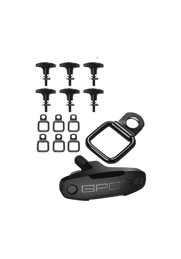 GPCA Quick-Release T-Handle GP Anchor Bolts with D Ring Set - Heavy-Duty Jeep Wrangler Accessories - Image 1