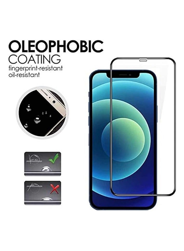 PROMASS iPhone 12 Screen Protector, 5D Premium Tempered Glass Anti-Scratch 0.33mm 9H Hardness Transparent Glass Screen Films - Image 3