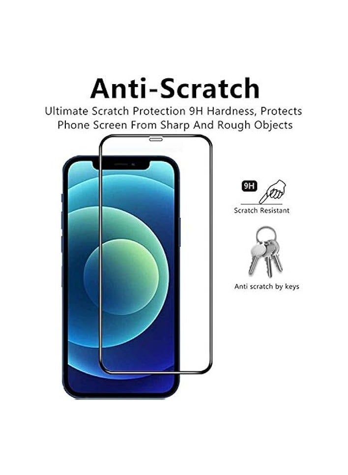 PROMASS iPhone 12 Screen Protector, 5D Premium Tempered Glass Anti-Scratch 0.33mm 9H Hardness Transparent Glass Screen Films - Image 4