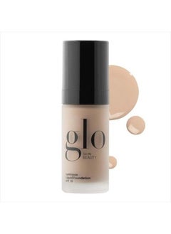Glo Skin Beauty Luminous Liquid Foundation Mineral Makeup with SPF 18 (Naturelle) - Sheer to Medium Coverage - Smooth and Correct Imperfections  - Image 1