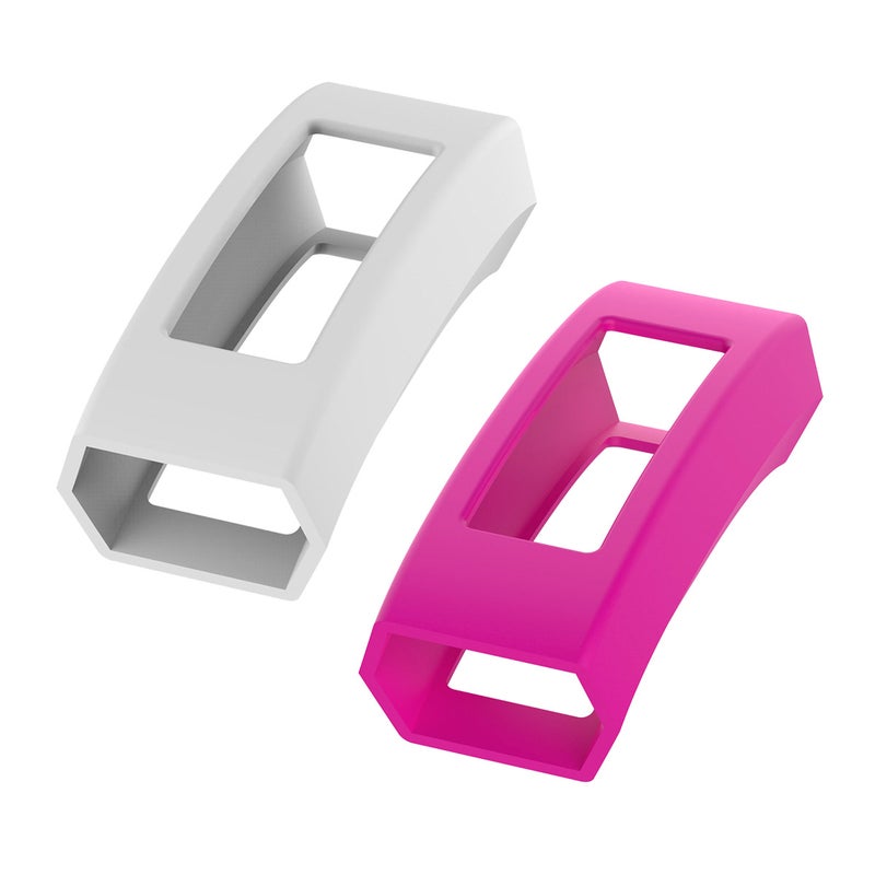 4 PCS Silicone Watch Case Wristwatch Shell Frame Scratch Proof Protective Cover Compatible for Fitbit Alta HR/Alta (White, ) - Image 2