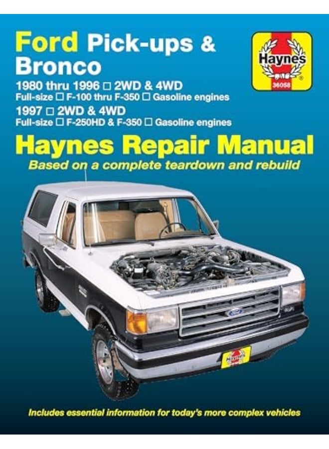 Haynes Ford Pick-ups & Bronco: 1980 thru 1996 2WD & 4WD Full-Size F-100 Thru F-350 Gasoline Engines; 1997 2WD & 4WD Full-Size F-250HD & F-350 Gasoline Engines Repair Manual - Image 2