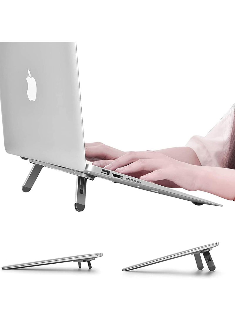 Rock Pow Laptop Stand for Desk Laptop Cooling Stand Keyboard Riser Ergonomic Laptops Elevator for Desk Laptop Riser Compatible with MacBook Air Pro Dell HP Lenovo More 10-15.6” Laptops - Image 1