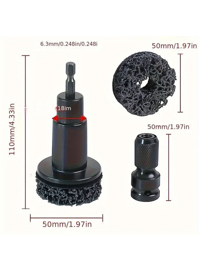 7PCS Brake Disc Rust Removal Tool Kit Wheel Hub Grinding Head Brush Maintenance - Image 4