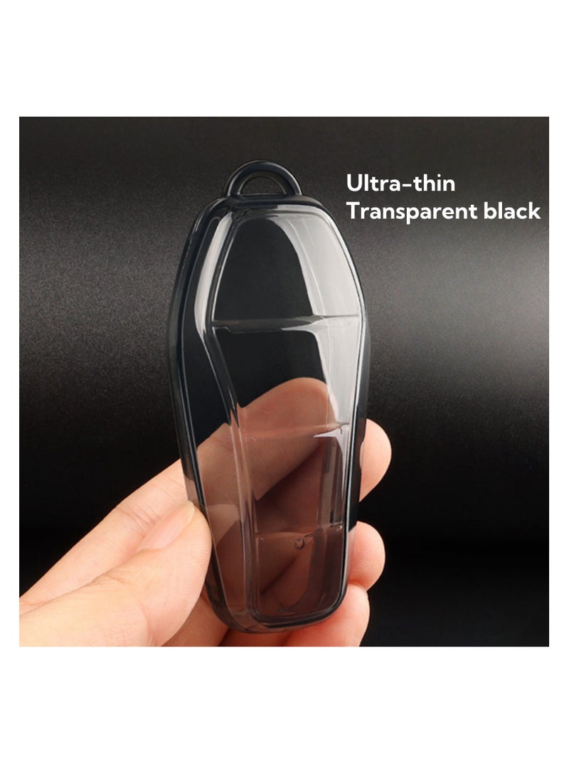 Key Shells 2 Pack Car Key Cover Compatible with BYD, Ultra-Thin Transparent Full Coverage, Original Look Protects Against Dust  Debris, Lightweight and Portable (black) - Image 4